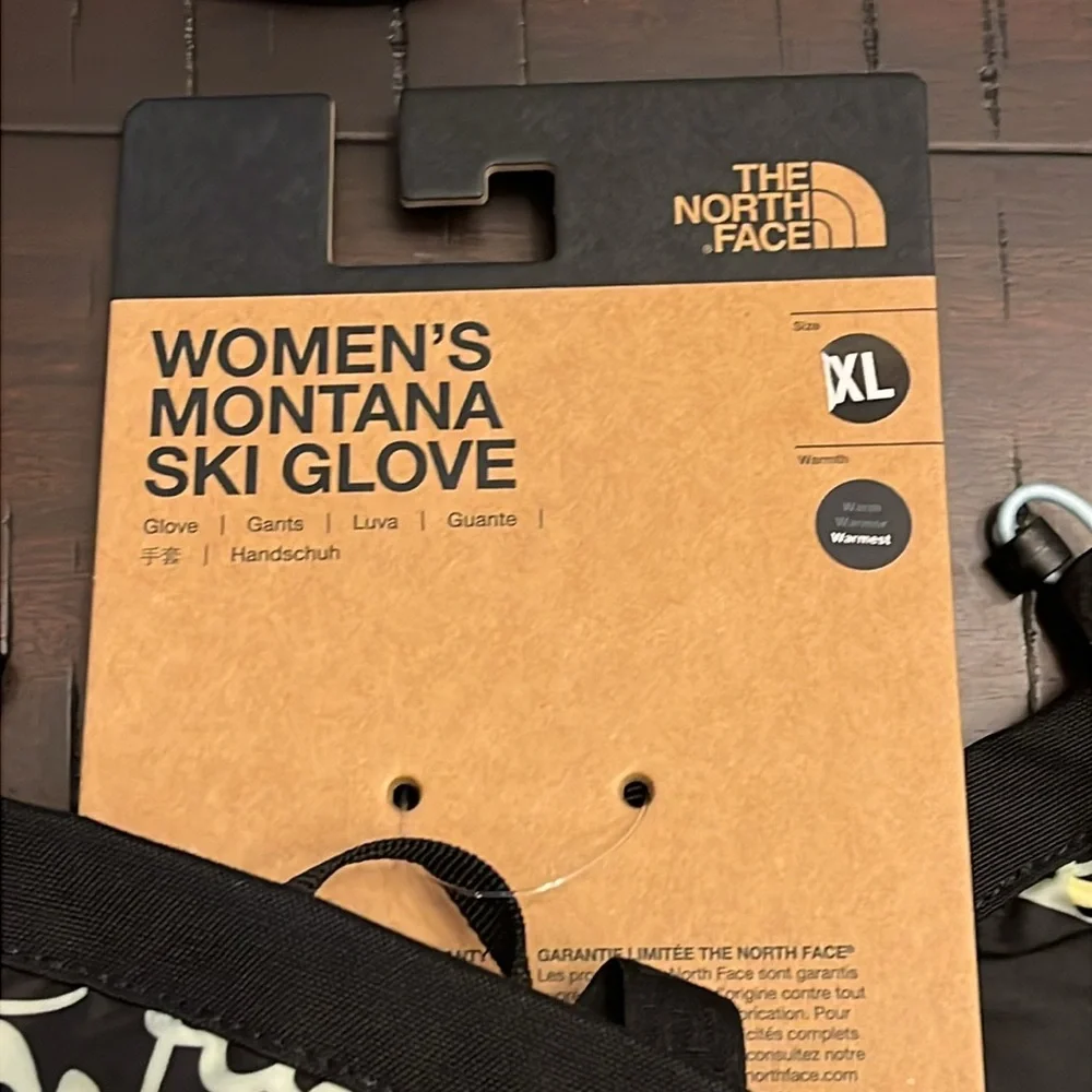 The North Face Montana Hands Print Ski Snowboard Gloves DryVent Etip Womens XL